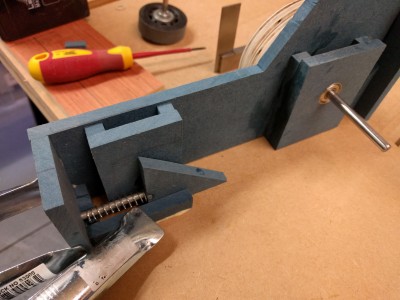 Gluing the final part of the tracking mechanism